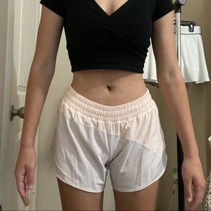 pink lululemon shorts